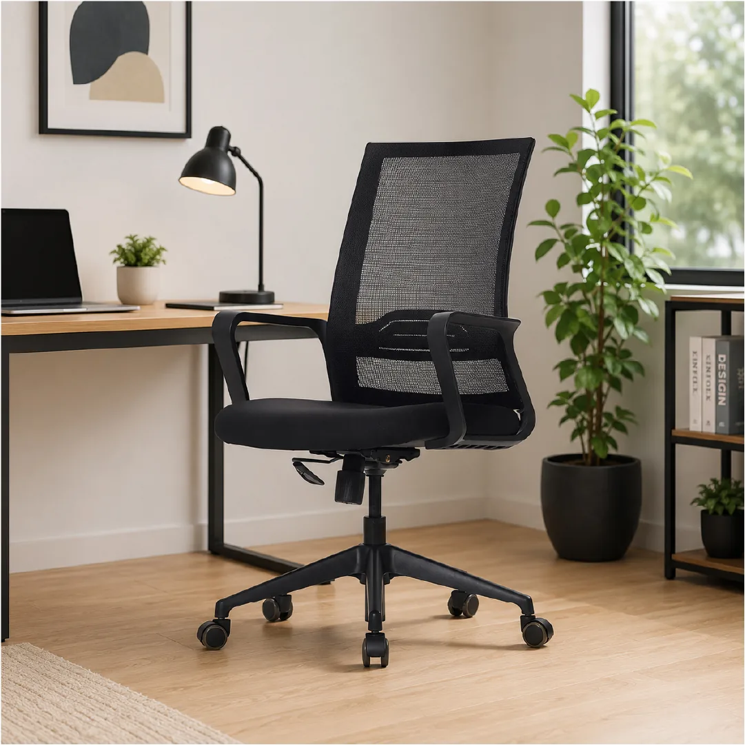 D3 Mesh Mid-Back Chair with Adjustable Lumbar Support Saudi Arabia 2